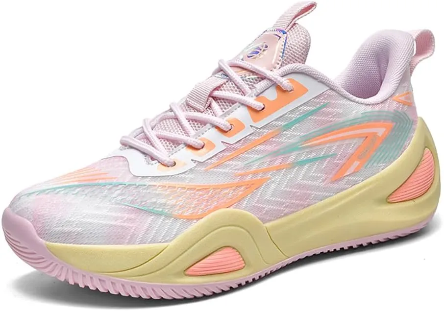 Pro Outdoor Basketball Shoes - Men/Women High-Top Court Sneakers | Lightning Grip Rubber Sole & Q-Cloud Cushion | 3D Support for Dunking, Volleyball, Streetwear
