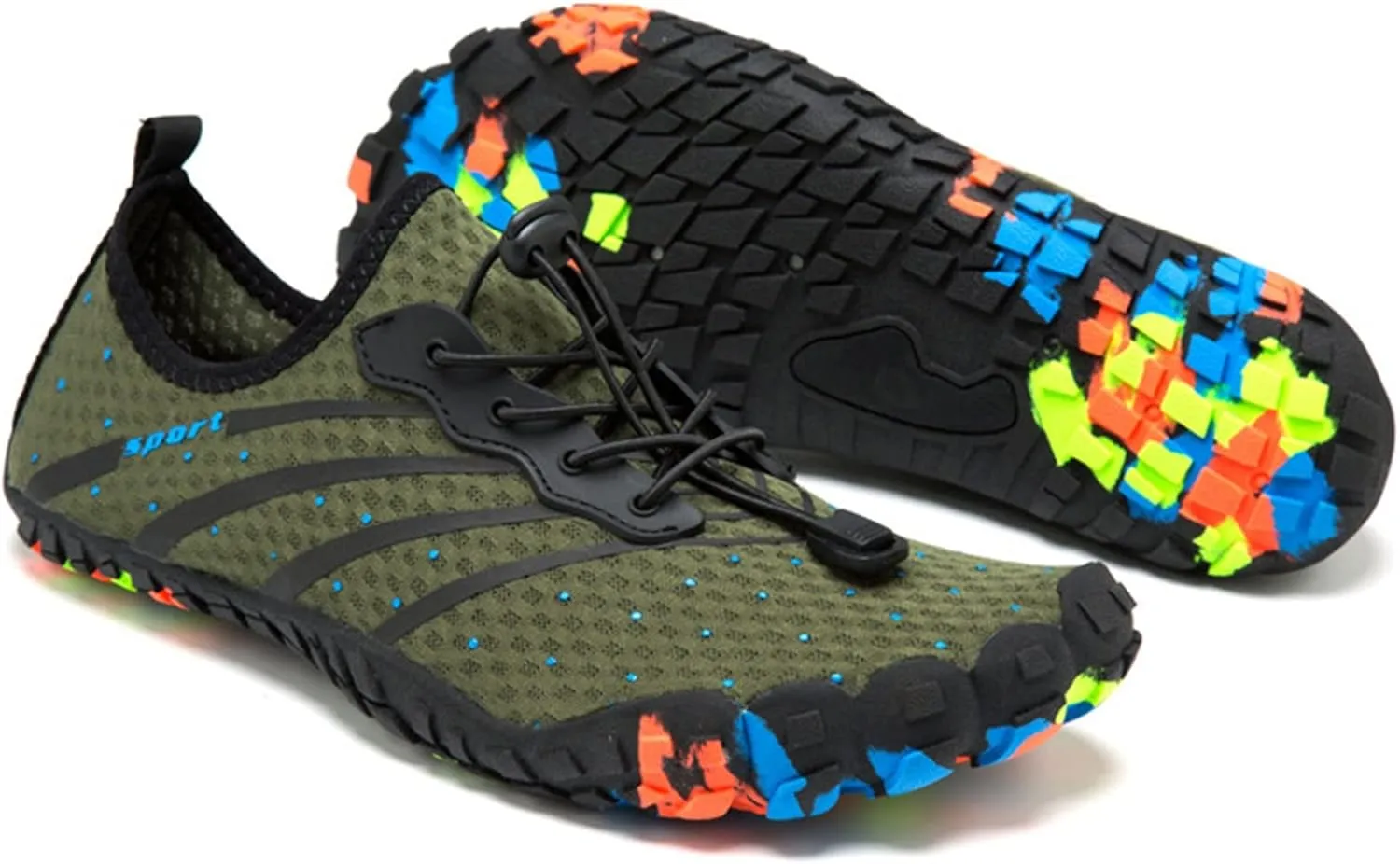 Quick-Dry Hiking Water Shoes Men,Beach Aqua Surf Barefoot Shoes Women,Lightweight Non-Slip Pool Diving Swim Shoes,Unisex,for Diving Kayaking Yoga