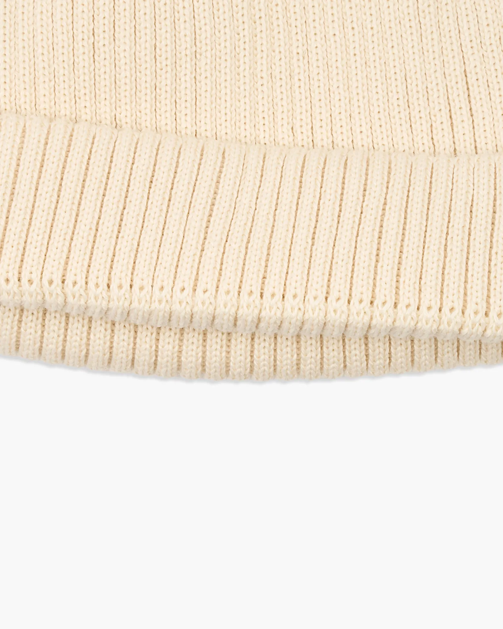 RoToTo R5021 Cotton Roll Up Beanie - Ivory
