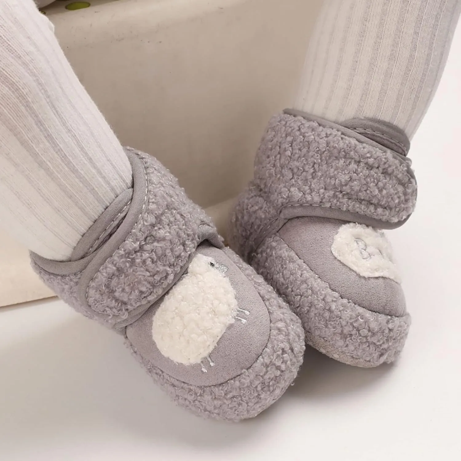 School Shoes for Baby Soft Warm Shoes Soft Booties Comfortable Boots Infant Toddler Warming Home Shoes Snow Boots