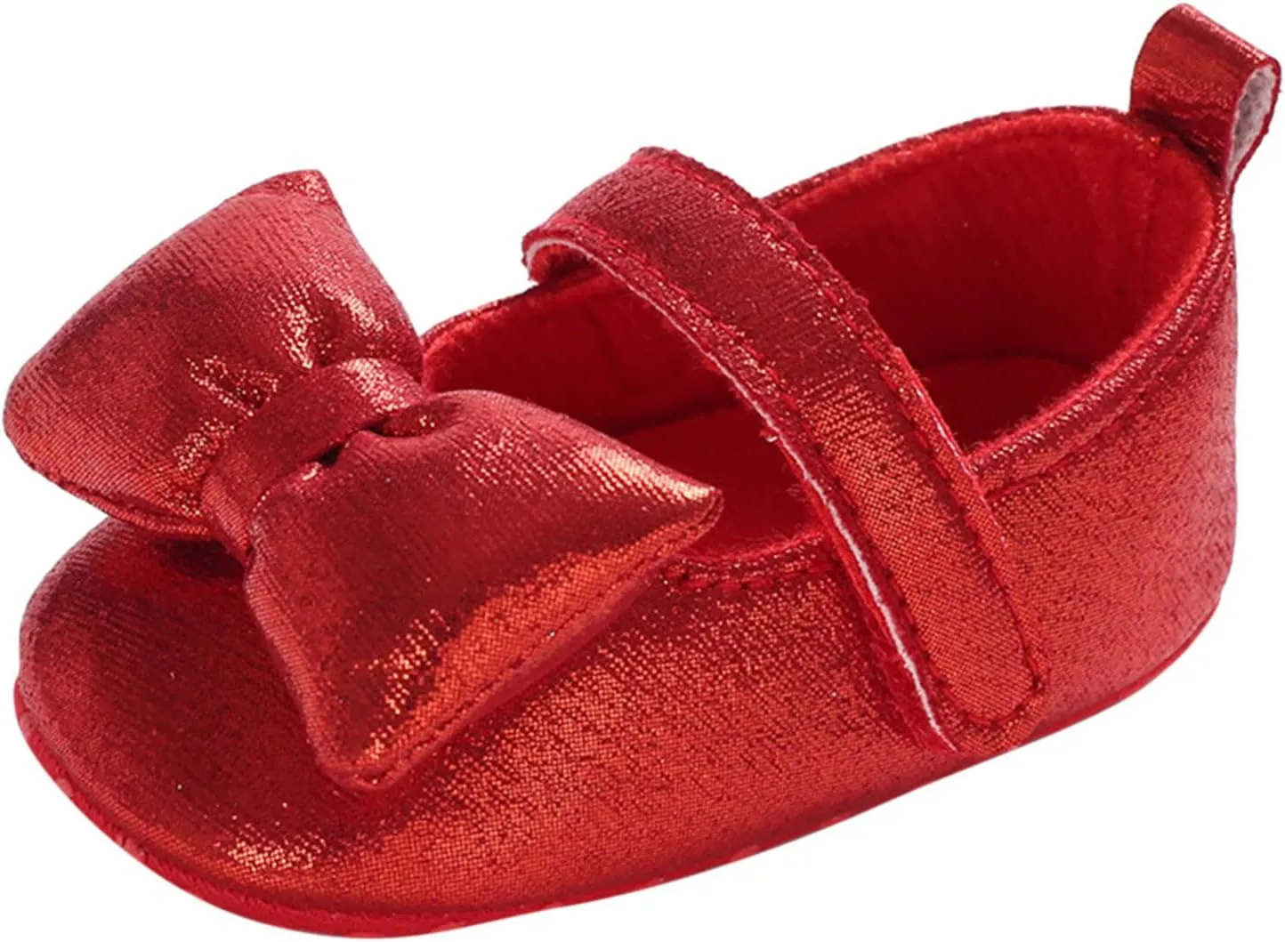 sfdgfhyf Running Shoes Children Baby Shoes Boys Girls Floor Sports Shoes Flat Bottom Non Slip Hook Loop Solid Color Bow
