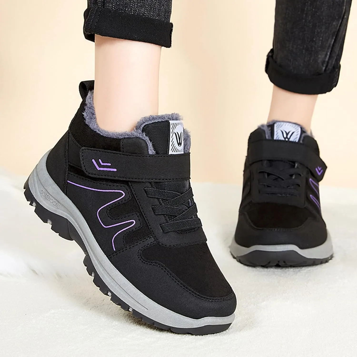 Short Winter Boots for Women Womens Slip on Snow Boots Waterproof Insulated Women Winter Boots Wide Slip Resistant Waterproof Work Boots for Women Women's Tall Winter Boots Wide Width