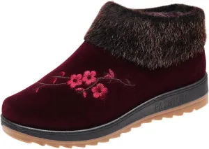 Slip on Winter Boots for Women Wide Women Waterproof Snow Boots Size 7 Womens Snow Boots Waterproof Size 8 Chunky Heel Winter Boots for Women Botas De Invierno Para Mujer Elegantes