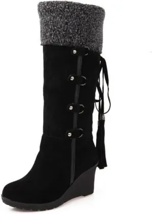 Snow Boot for Women Size 7 Womens Snow Boots Warm Ankle Booties Waterproof Fuzzy Winter Boots Wide Width for Women Womens Work Boots Waterproof Slip Resistant Botas Waterproof Para Mujer Nieve