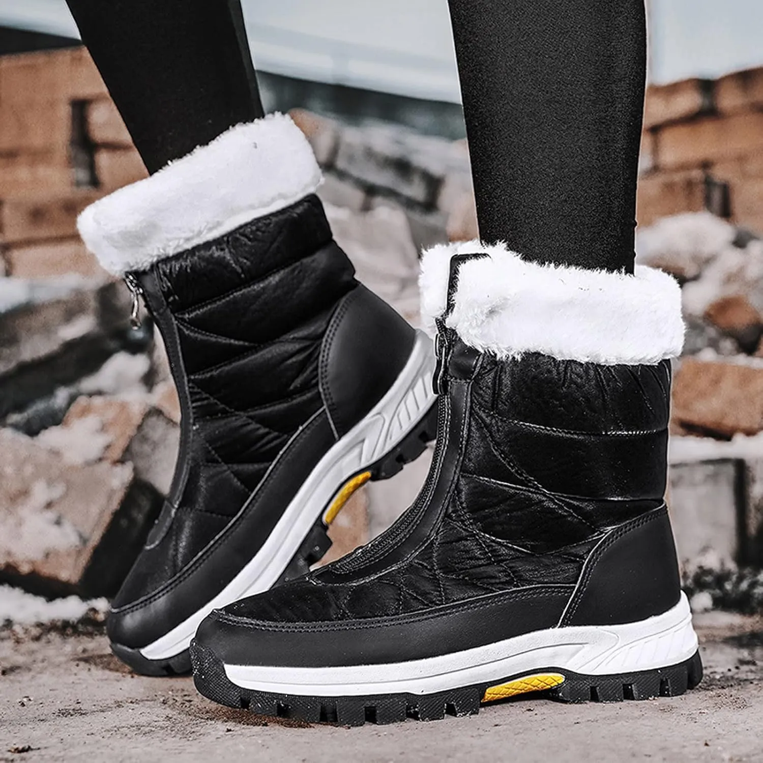 Snow Boots Cute Snow Boots for Women Waterproof Warm Non Slip Snow Boots for Women Wide Extra Wide Calf Womens Snow Boots Winter Womens Boots Snow Womens Winter Ankle Boots
