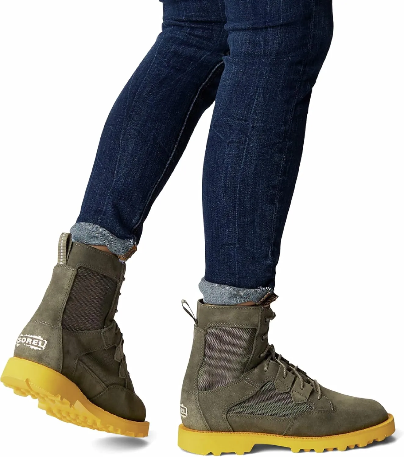 Sorel Women's OTM Caribou Boot  Waterproof Suede & Nylon Snow Boots