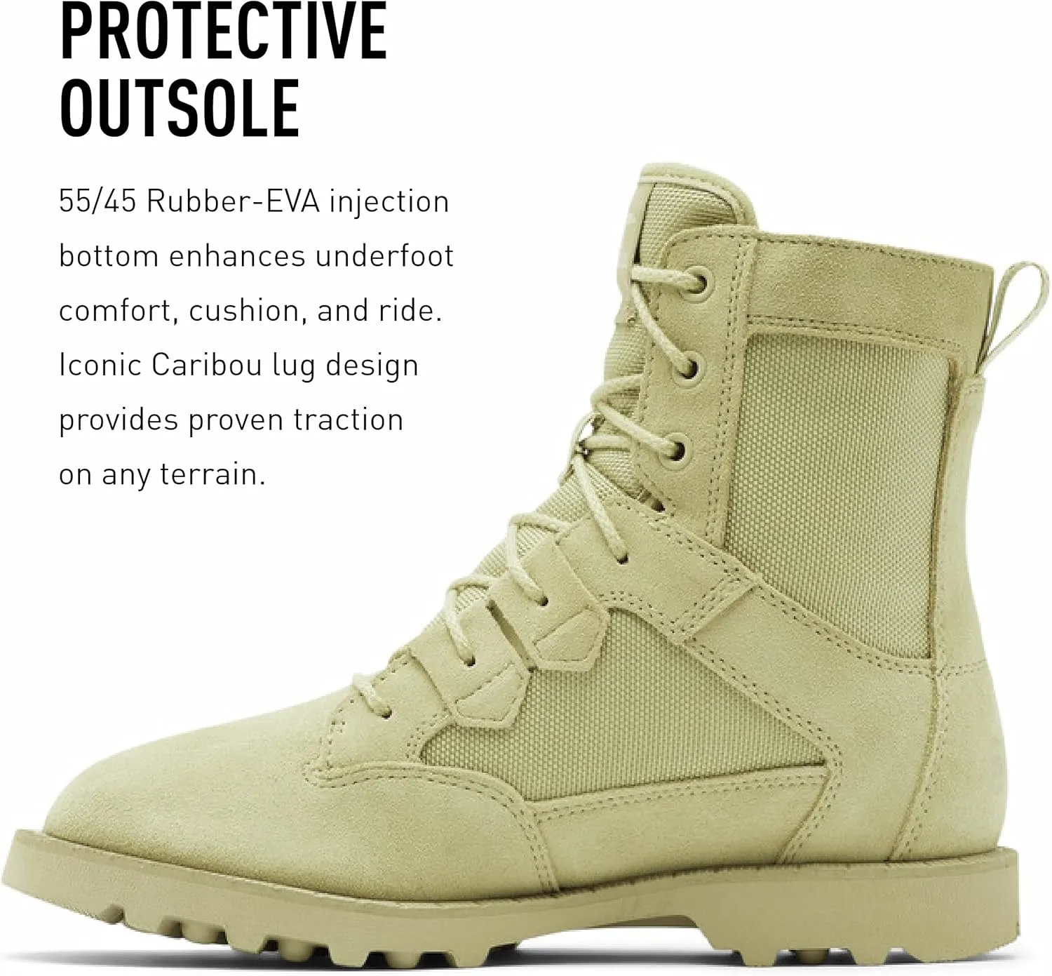 Sorel Women's OTM Caribou Boot  Waterproof Suede & Nylon Snow Boots