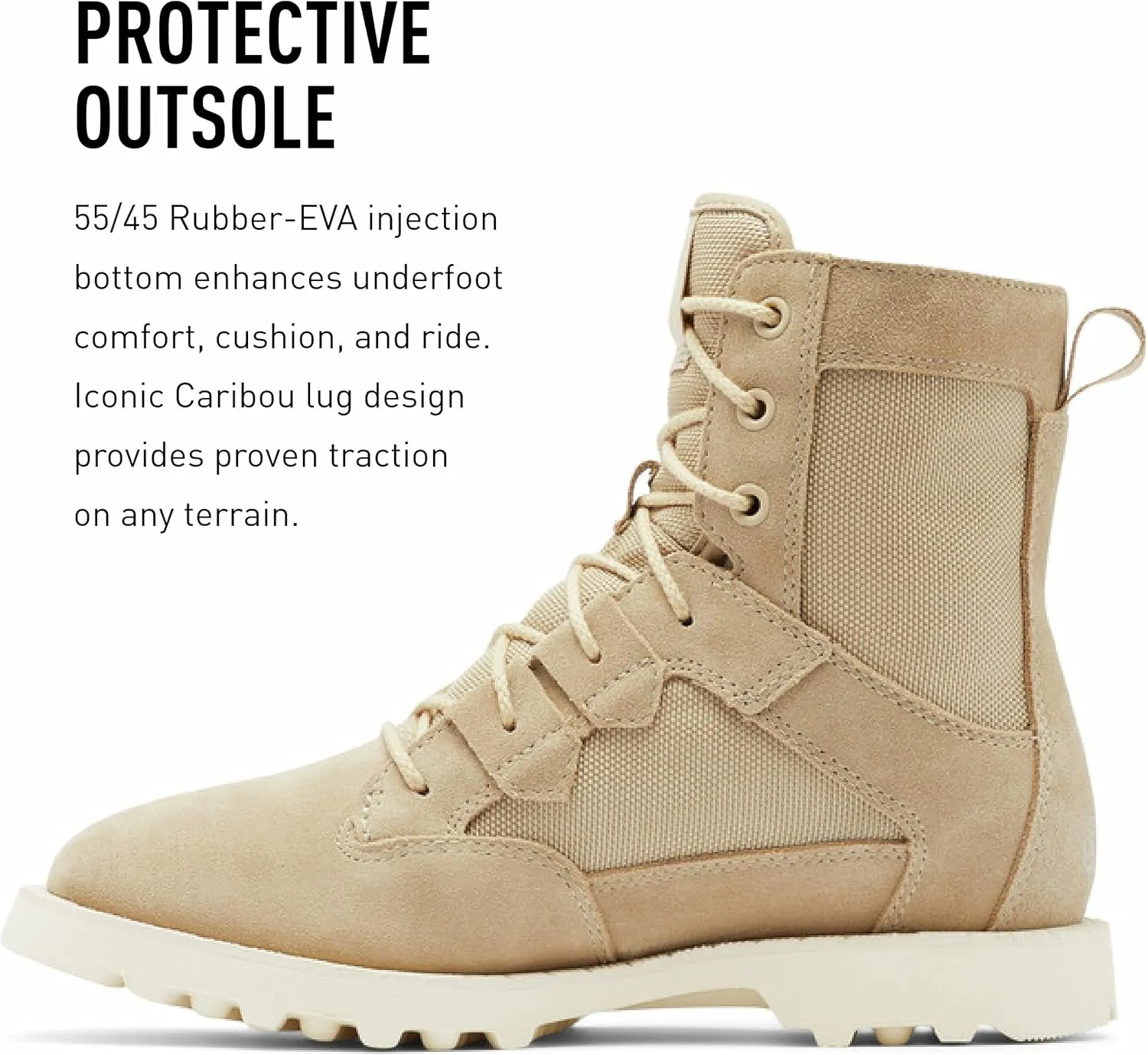 Sorel Women's OTM Caribou Boot  Waterproof Suede & Nylon Snow Boots