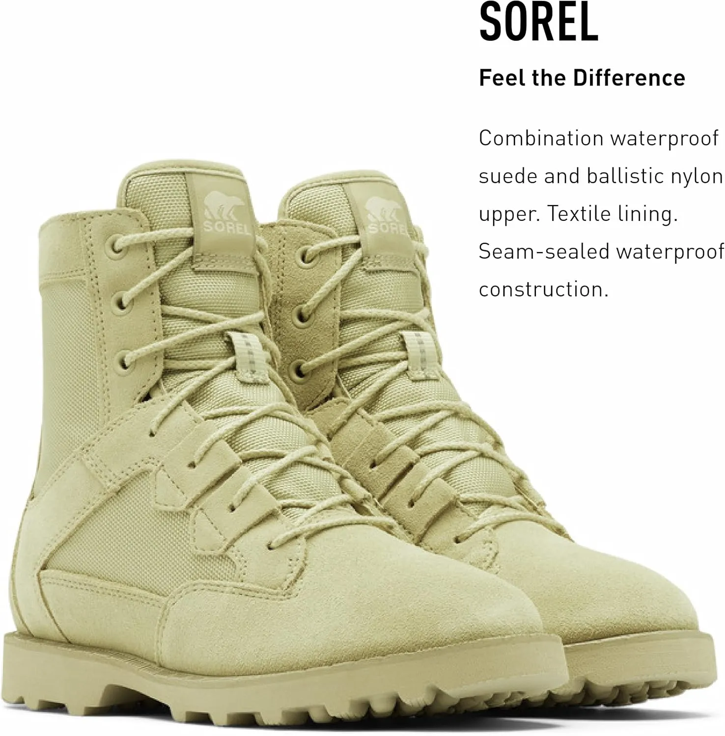 Sorel Women's OTM Caribou Boot  Waterproof Suede & Nylon Snow Boots