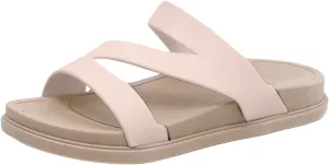 SuanlaTDS Women's Flat Sandals Comfortable 2025 Wedge Arch Support Open Toe Summer Beach Slippers Bohemian Low Heels Walking Shoes Outdoor Casual Dressy Flats Slip On Slides Sandal