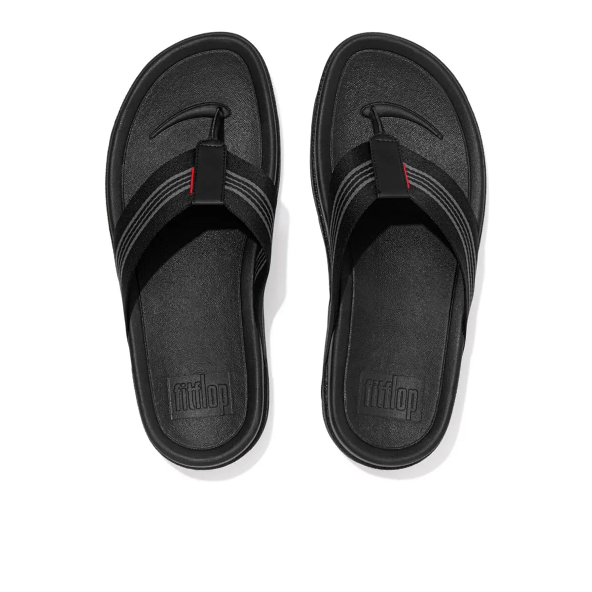 SURFER Stripe Webbing Toe-Post Sandals