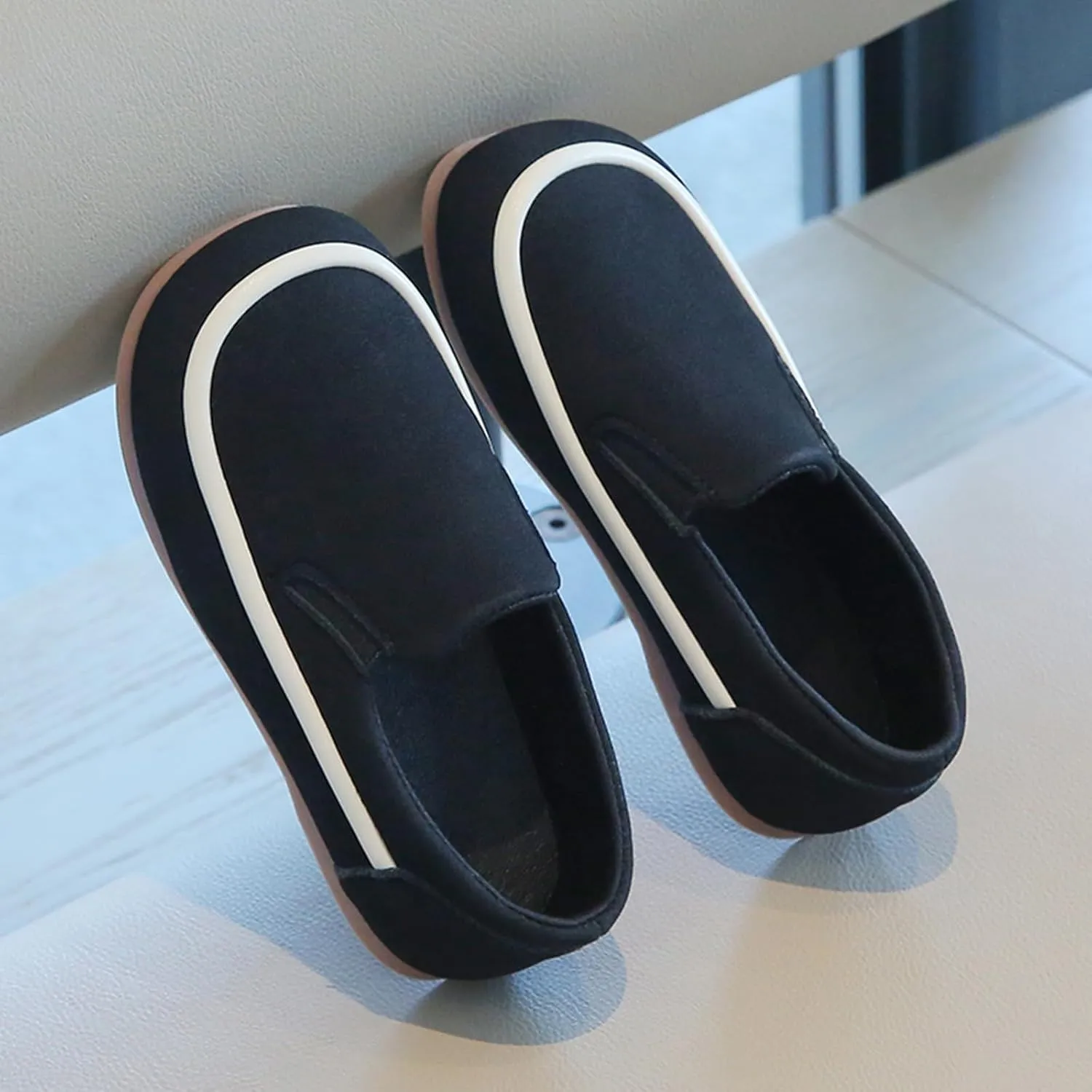 Toddler Boys Girls Leather Loafers Dress Shoes Little Kid Oxford Flats Casual Moccasins Slip-On School Uniform Walking Boat Shoes