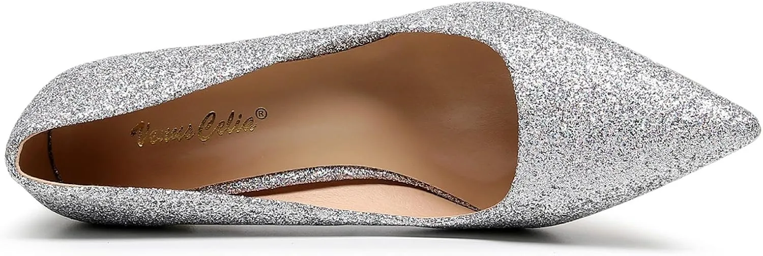 VenusCelia Women's Rokoko Pump Stiletto Heel Shoe