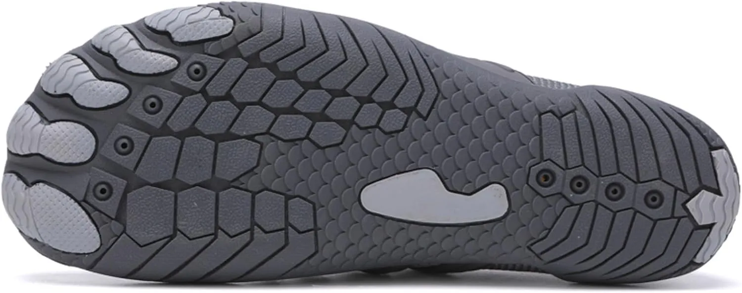 Water Shoes for Men Women Quick-Dry Barefoot Aqua Shoes Comfortable Volleyball Sneakers with Breathable Mesh Lightweight Outdoor Athletic Sport Shoes for Hiking Climbing Laceless Amphibious Shoe