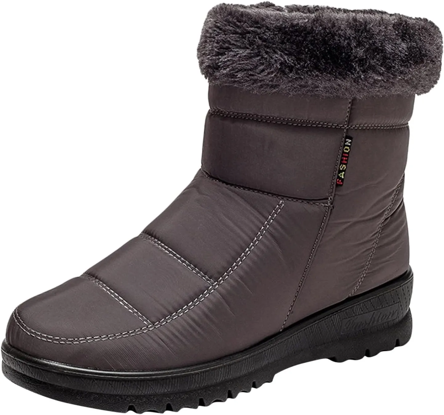 Waterproof Winter Boots Women Slip on Snow Boots for Women Ankle Booties Ladies Snow Boots Waterproof Wide Boots for Winter Fashion for Women Slip on Botas De Nieve Impermeables Para Mujer