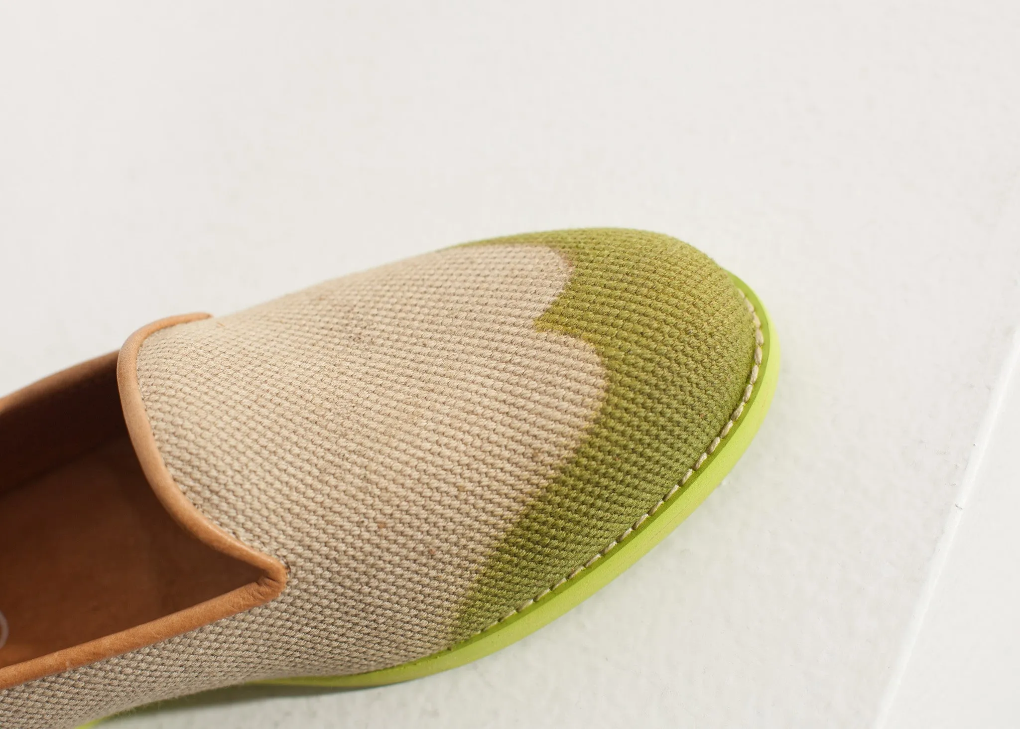 Wingtip Loafer in Lime - A Stylish and Fashionable Choice
