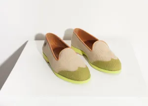 Wingtip Loafer in Lime - A Stylish and Fashionable Choice