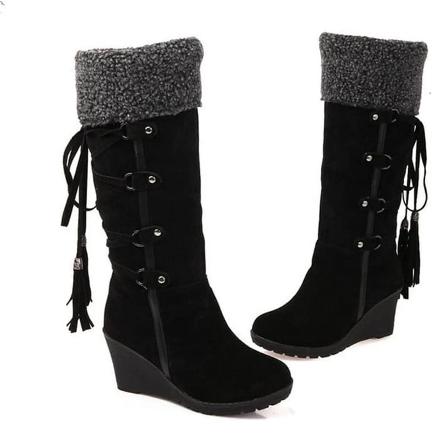 Winter Boots for Women Cute Wide Womens Restaurant Non Slip Work Boots for Winter Black Winter Boots 8.5 Women Winter Boots for Women Waterproof Waterproof Womens Boots Insulated