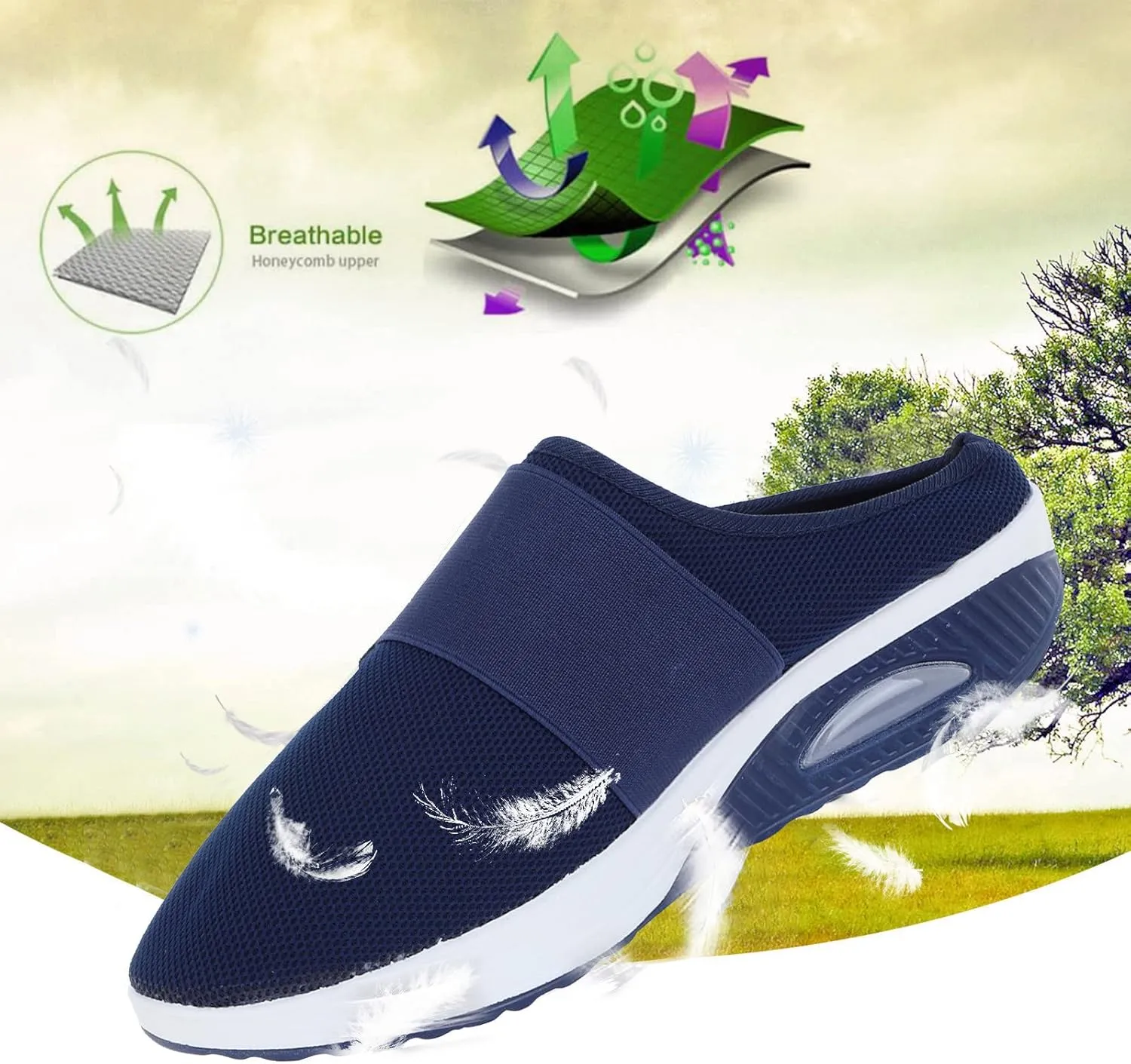 Women's Fashion Sneaker Non Slip Work Wide Comfortable Slip Resistant Work Shoes Walking Shoes Office Loafers for Women Mens Basketball Sneakers