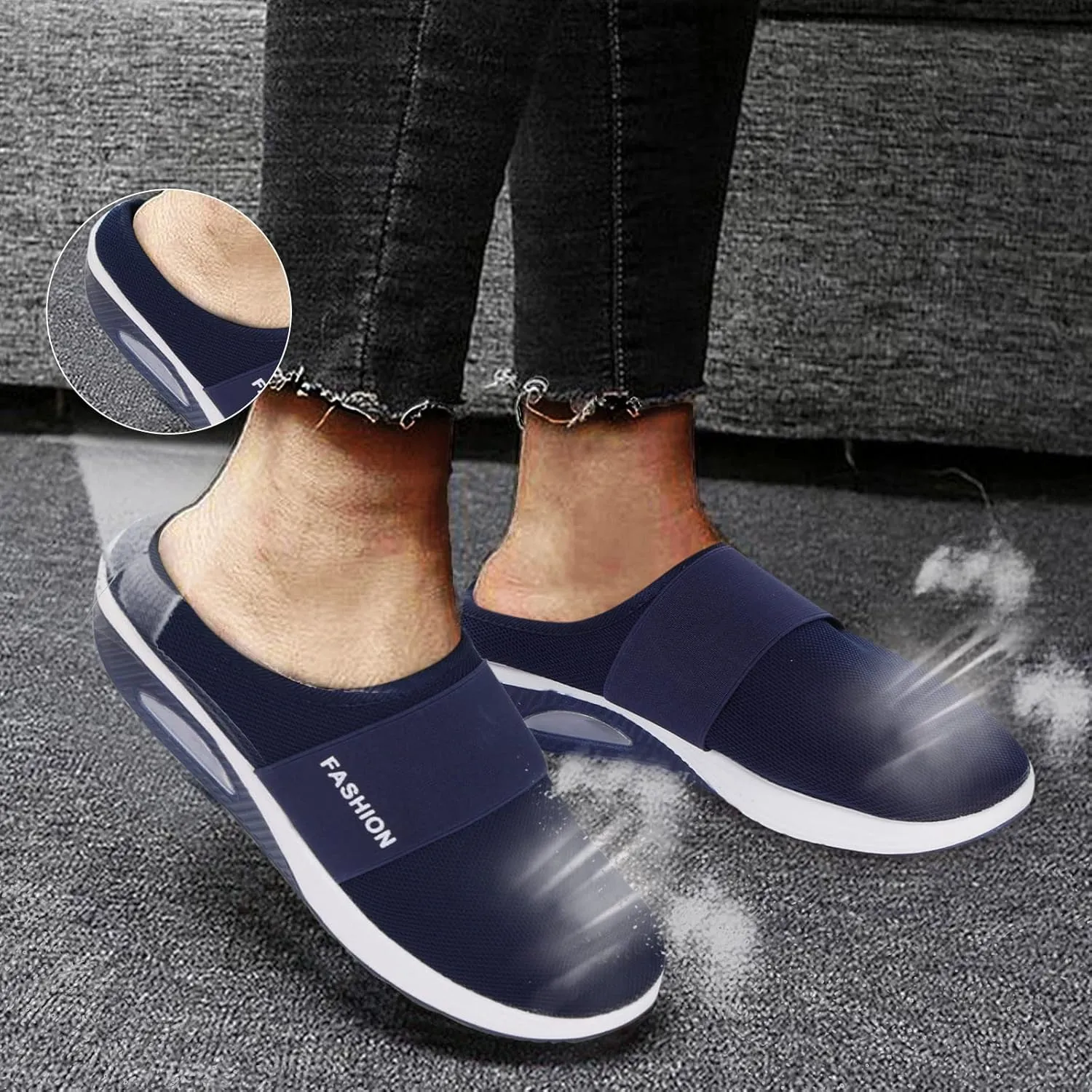 Women's Fashion Sneaker Non Slip Work Wide Comfortable Slip Resistant Work Shoes Walking Shoes Office Loafers for Women Mens Basketball Sneakers
