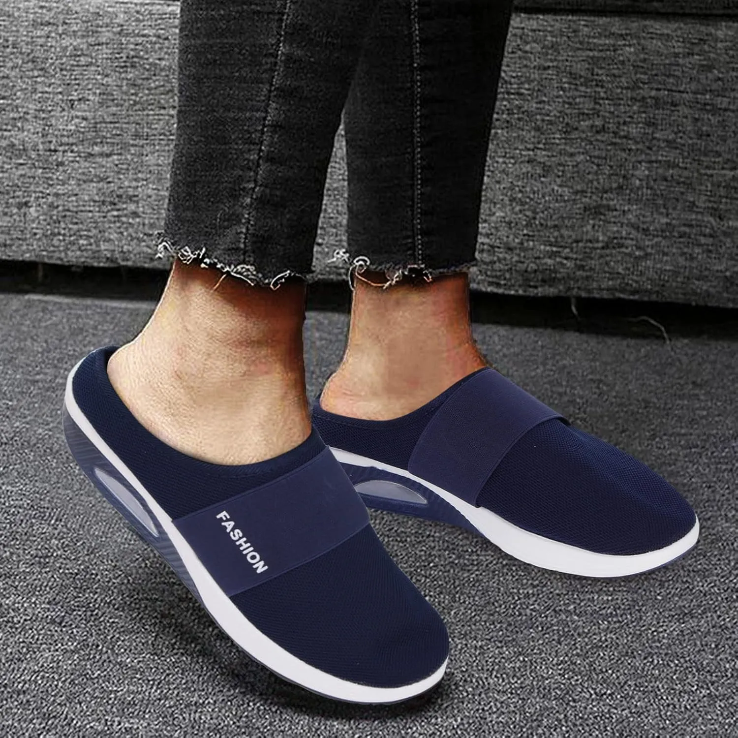 Women's Fashion Sneaker Non Slip Work Wide Comfortable Slip Resistant Work Shoes Walking Shoes Office Loafers for Women Mens Basketball Sneakers