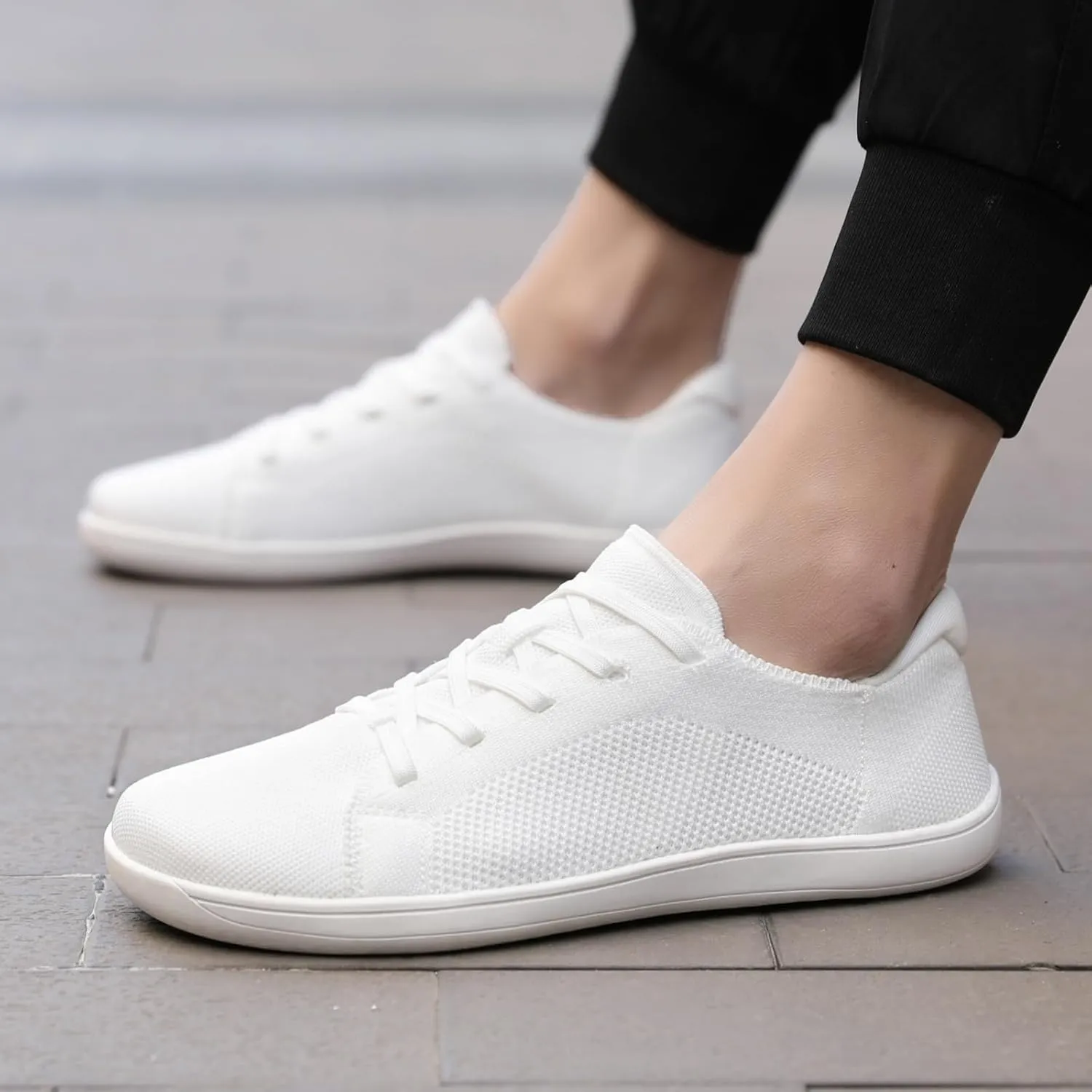 Women's Fashion Sneakers Wide Toe Box Barefoot Shoes Mesh Breathable Slip on Athletic Hiking Sports Shoes Casual Minimalist Summer Walking Sneakers