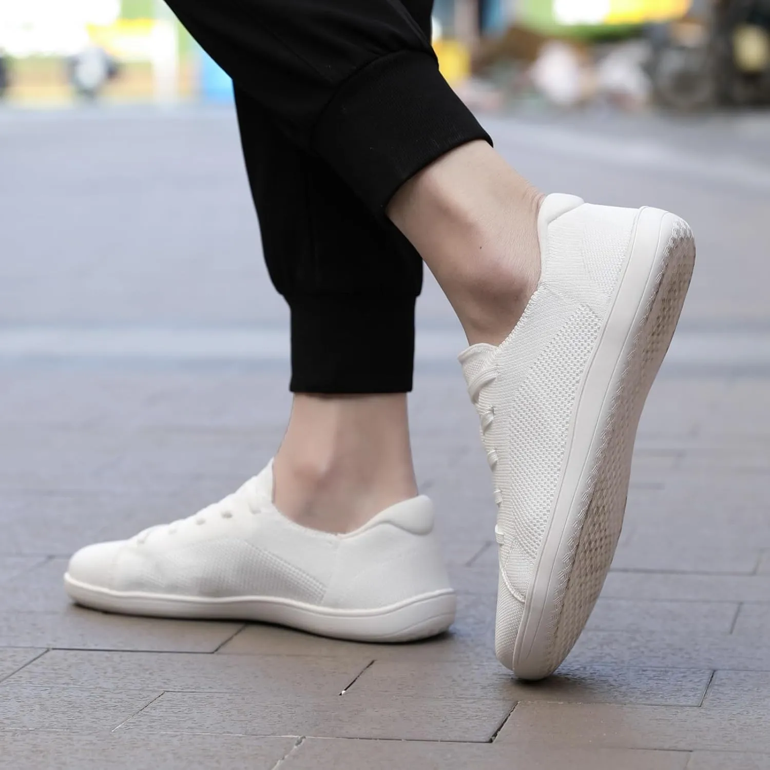 Women's Fashion Sneakers Wide Toe Box Barefoot Shoes Mesh Breathable Slip on Athletic Hiking Sports Shoes Casual Minimalist Summer Walking Sneakers