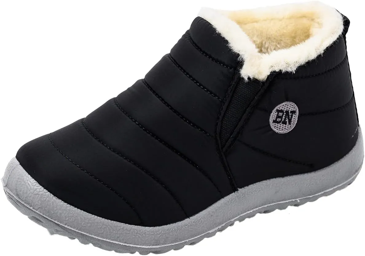 Women's Snow Boots Waterproof Insulated Snow Booties for Women Waterproof Snow Boots for Women 7.5 Wide Women's Winter Booties Slippers Tall Winter Boots for Women with Heel