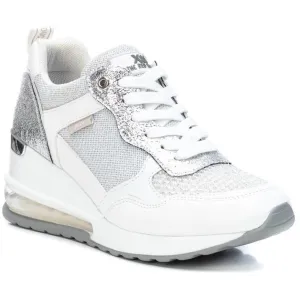 XTI Womens Fashion Wedged Trainer - White