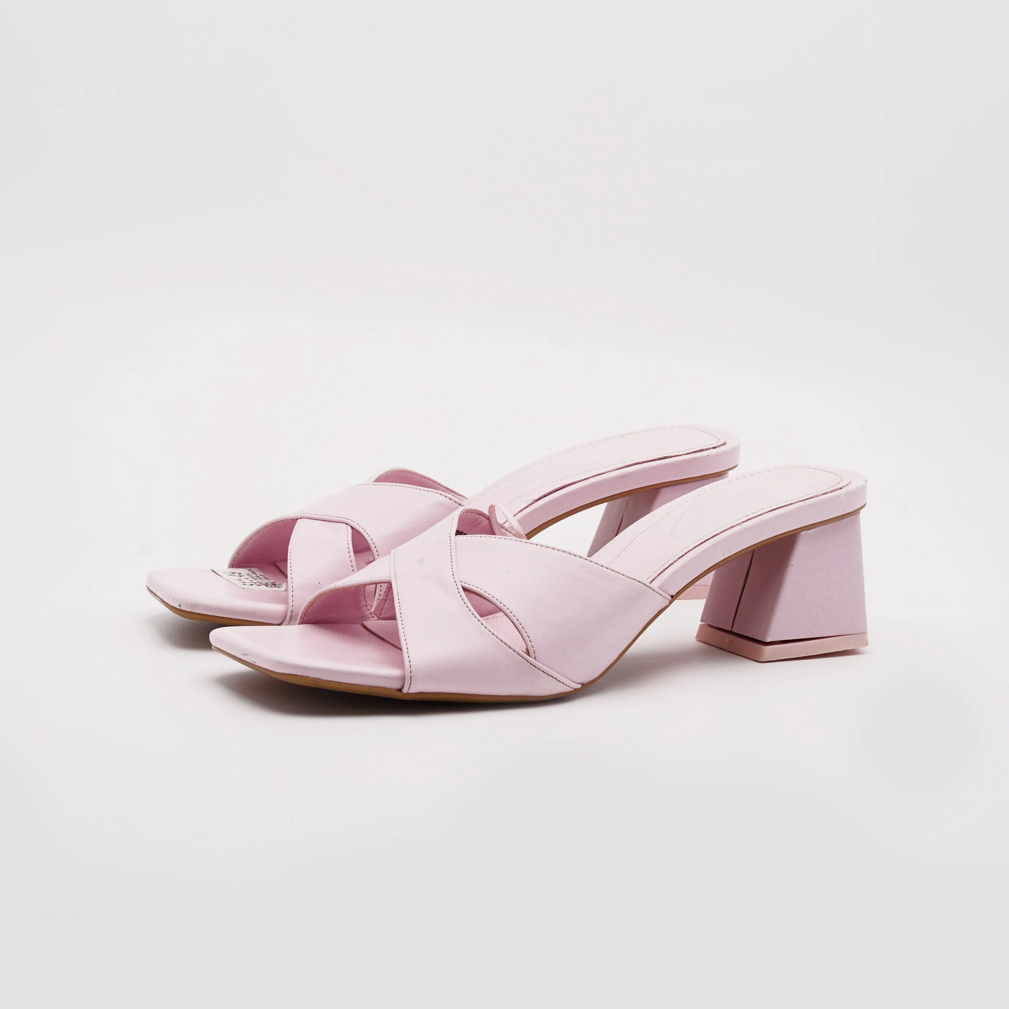 Zara Cros Over Block Heel